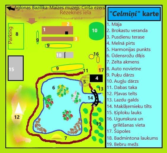 Idilliska Latgaliesu Lauku Maja Ar Melno Pirti Aglona Exterior foto